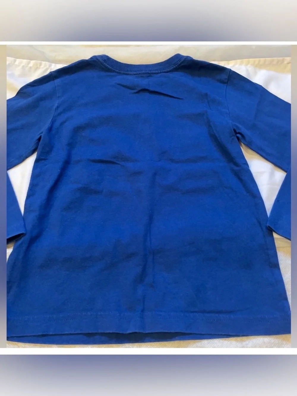 Children’s Place Boys Baseball XS “Home Run” Graphic T-Shirt Blue Long Sleeve
